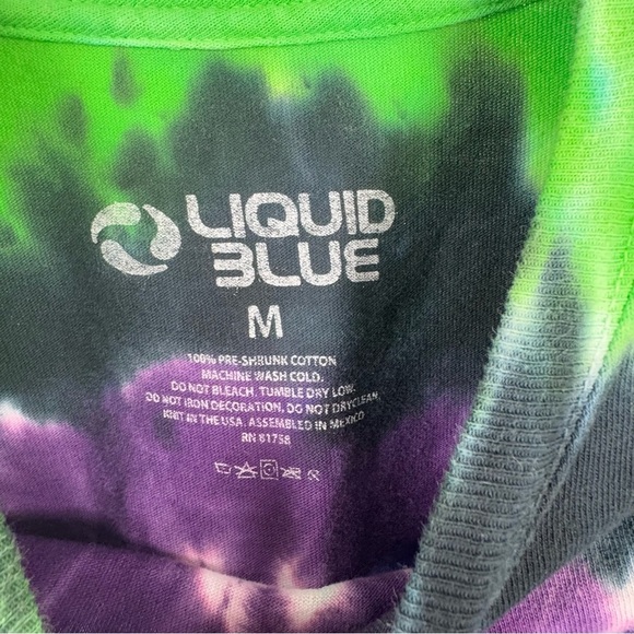 Liquid Blue Grateful Dead Tie Dye Short Sleeve T-Shirt Size Medium - Picture 4 of 5
